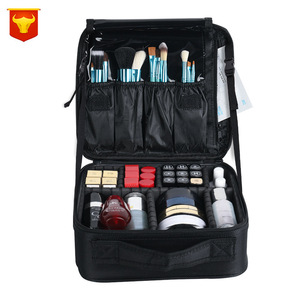 กล่องเก็บเครื่องสำอางแบบมินิมอลสไตล์เกาหลี พร้อมลิ้นชัก ขนาด 21x24x29 ซม. ทำจากผ้า Oxford สำหรับจัดเก็บเครื่องสำอาง ใช้ได้ทั้งเดินทางและใช้ในบ้าน - Product Image 2