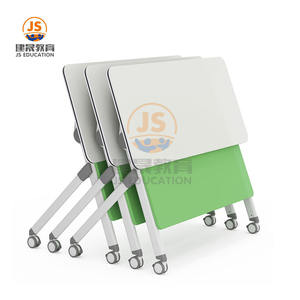 Muebles escolares para entrenamiento, mesa de estudiante y silla, escritorio de Universidad con ruedas de movimiento - Product Image 4