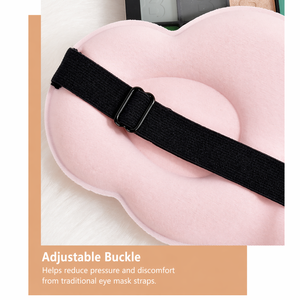 Nouveau <span class=keywords><strong>Masque</strong></span> de Sommeil 3D Nuage en Soie Glacée, Respirant et Léger, avec Estampage Doré, Protection des Cils - Product Image 6