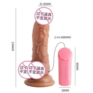 Forte vibrazione dildo femminile morbido dildo pene realistico delle donne giocattoli sessuali masturbatore dildo per le donne