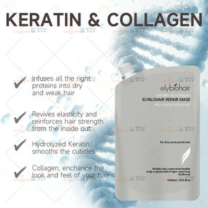 Sifuli Huati Elybiohair Tratamiento de aceite <span class=keywords><strong>para</strong></span> el cuidado del cabello Etiqueta Champú y acondicionador de rizos naturales Crema <span class=keywords><strong>para</strong></span> cabello <span class=keywords><strong>seco</strong></span> - Product Image 4