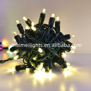 Ngoài trời không thấm nước 5 mét góc rộng hình nón đèn giáng sinh mini <span class=keywords><strong>LED</strong></span> <span class=keywords><strong>String</strong></span> ánh sáng cho Xmas <span class=keywords><strong>Tree</strong></span> kỳ nghỉ trang trí - Product Image 4