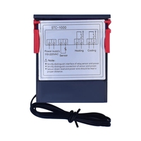 Controlador de Temperatura Digital, Termostato, Termorregulador, Relé para Incubadora, LED, 10A, Calefacción y Refrigeración, STC-1000, STC 1000, 12V, 24V, 220V