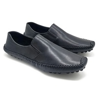 Mocassins de Conduite Décontractés pour Hommes Toutes Saisons – Noir Marron en Cuir Véritable, Chaussures à Enfiler Confortables à Boucle Monk