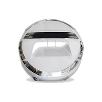 Housse de roue de secours pour Toyota Land Cruiser Prado LC150, housse de roue arrière en ABS, blanche avec garniture chromée, accessoire 4x4