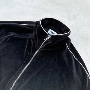 맞춤형 벨벳 운동복 남성 조거 정장 2 종 세트 남성용 벨벳 운동복 - Product Image 5