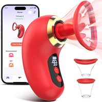 Masturbateur de poitrine à stimulation du point CG, avec fonction de léchage et de levage de la langue, affichage numérique, mini-programme, pompe à sein, jouet sexuel 100%