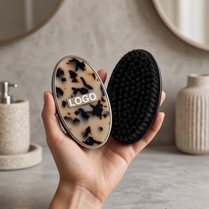 Kit Spazzola per <span class=keywords><strong>Capelli</strong></span> in Acetato e <span class=keywords><strong>Pettine</strong></span> da Barba per Uomo con <span class=keywords><strong>Pettine</strong></span> in Plastica 11*6cm, Strumento per Acconciatura - Product Image 2