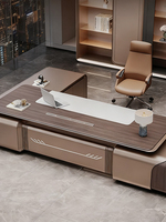 Nouveau bureau en bois de style chinois pour dirigeant/patron/directeur avec table d'appoint Bureau de direction