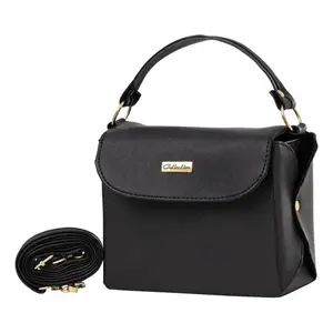 Fana Fashions Bolso cruzado Elia para mujer, color negro, microfibra, cuero sintético, resistente al agua, para todas las estaciones - Product Image 3