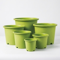 Pots de fleurs modernes en plastique PP légers avec trou de drainage pour l'intérieur/l'extérieur, décoration de jardin et de maison, capacité de 2,03 à 25 L