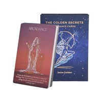 Jeu de cartes de tarot personnalisé avec guide Cartes de tarot Cartes d'affirmation en feuille d'or
