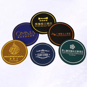 Dessous de verre en pvc souple avec logo en relief 3d solide d'usine pour service hôtelier personnalisé - Product Image 6