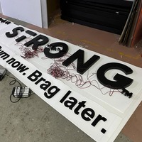 Panneau de signalisation Led pour les entreprises, Logo en plein air, géant, lumières, lettre, magasin de fumée ultra-mince 3d, publicité électronique