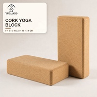 Bloc de yoga pop-up de luxe Yugaland en liège, brique en mousse de haute qualité pour cadeau tendance, vente en gros