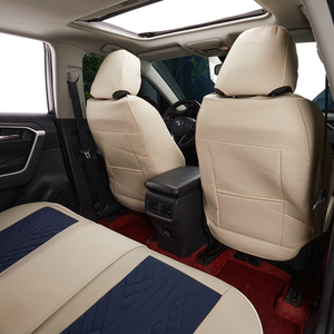 Housses de siège de voiture universelles en cuir PU bleu, ensemble complet, sur mesure pour sièges de luxe Pantakip <span class=keywords><strong>Sa</strong></span> Upuan Cubre Asientos - Product Image 2