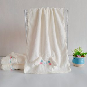 <span class=keywords><strong>Asciugamano</strong></span> da <span class=keywords><strong>Doccia</strong></span> in Pile Corallo a Forma di Cartone Animato con Orecchie 3D per Lavaggio Viso Uso Domestico - Product Image 5