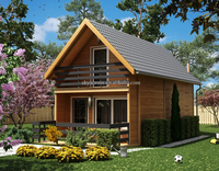Tiny Home, kit de cabane en acier moderne à 2 étages, entièrement meublé, 2 chambres, 2 salles de bain, maison préfabriquée modulaire, bâtiments de jardin