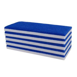 Groothandel Wasbare 2-laags Melamine Sponsmop Met Blauwe Schuurspons - Product Image 3