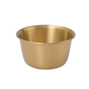 ชามสแตนเลสสีทองแบบลึกสำหรับร้านอาหาร บาร์สลัด บุฟเฟ่ต์ - Product Image 4