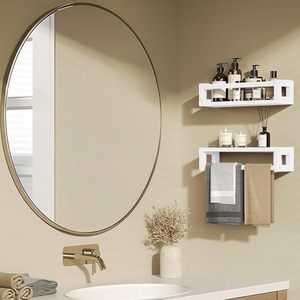 Étagères murales flottantes pour livres d'enfants, lot de 3, en bois massif naturel, meubles de rangement décoratifs - Product Image 5