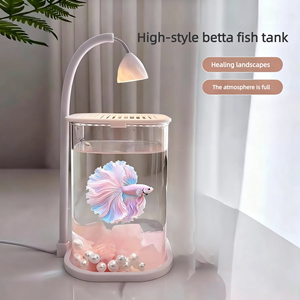 Pecera Súper Transparente Específica para Guppys - Popular Pecera Pequeña para Guppys - Pecera Rectangular Creativa para Plantas Acuáticas para Guppys - Product Image 6
