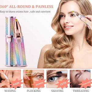 Portable Rechargeable Double Fonction Rasoir Tondeuse À Sourcils Produit De Beauté Et De Soins Personnels Électrique Indolore avec Charge USB - Product Image 5