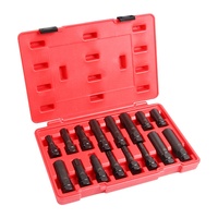 VIKTEC — Set de 16 clés métrique à verrouillage universel, coffret principal d'écrou de blocage de roue, Kit d'installation pour les roues de rechange et d'usine