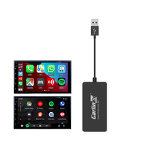 Adaptador Inalámbrico 4 en 1 para Android Auto, Carplay, Video Box, Mirror Link, Control por Voz, Mirroring, Ai Box, Compatible con CarPlay, 1 Año de Garantía