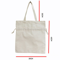 Natürliche Canvas-Tasche mit Kordelzug, umweltfreundliche Baumwoll-Tragetaschen mit Kordelzug für Frauen, wiederverwendbare Einkaufstasche, Schultertasche, Aufbewahrungstasche
