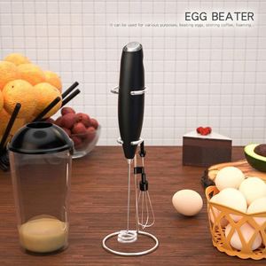 Espumador de Leche a Pilas con 2 Batidores, Espumador Eléctrico, Batidora de Huevos, Herramientas para Café - Product Image 3