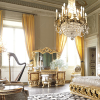 Table de maquillage antique, commode de haute qualité, table de maquillage européenne avec miroir et tiroir