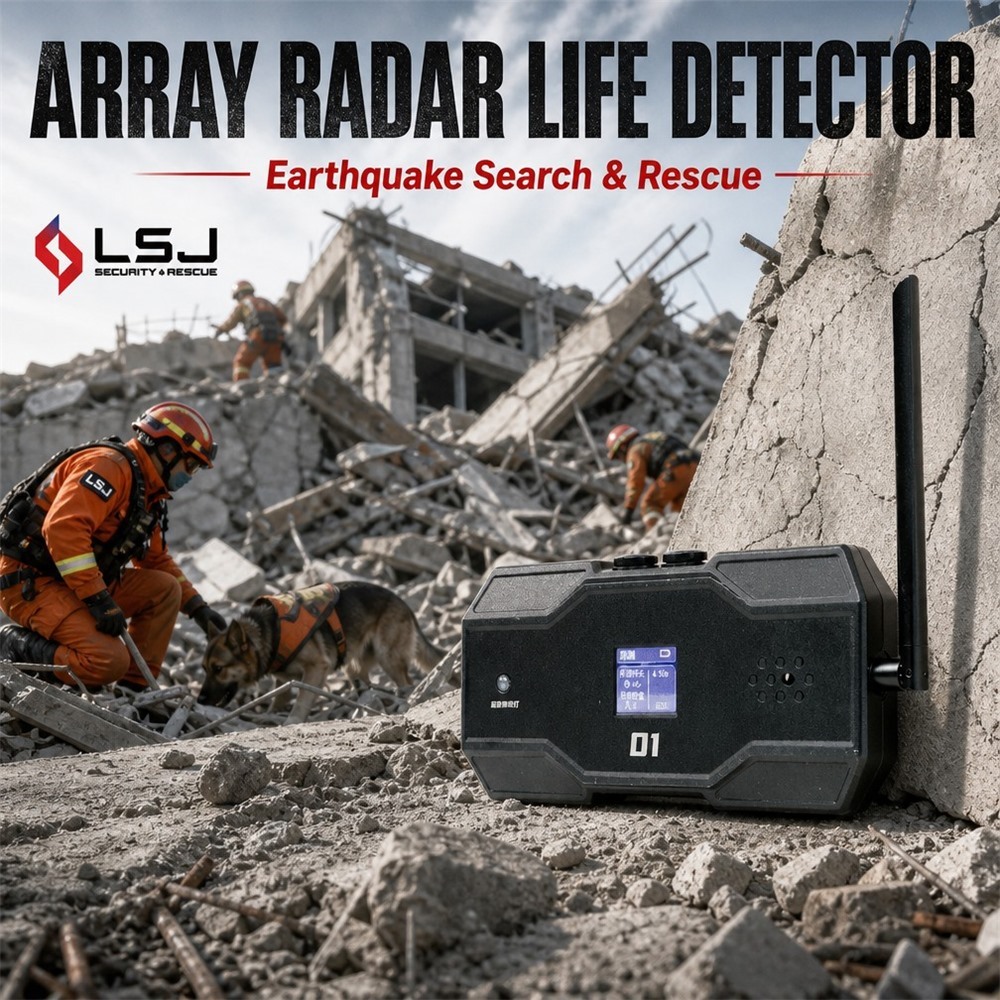 LSJ-ARD Array Radar Life Detector Multi-point 90 Deg 0.5m Wireless Alarm Earthquake Rescue System 1 Year IP65 High Accuracy 1% · image 1