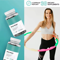 Cápsulas de Clorofila Body Magic de Marca Privada OEM, 30 Cápsulas Veganas para Desintoxicación, Digestión, Salud Intestinal, Apoyo para la Piel Grasa