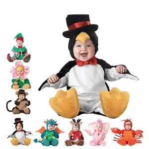 Costume animal performance costume Infant Toddler Penguin Vest Halloween Costume 1-2 Years Baby Dress Onesie