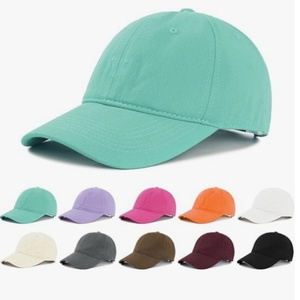 Washed Cotton Plain Baseball Caps Adjustable Unstructured Soft Blank Casual Dad Ball <b>Hats</b> for Men Women - Product Image 1