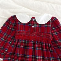 Combinaison longue en coton pour enfants avec chapeau pour fête de Noël, barboteuse pour bébé fille