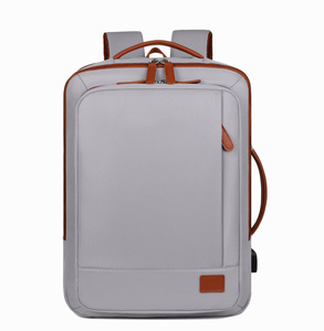 Nouveau sac à dos pour ordinateur portable en PU imperméable et portable, fermeture éclair, grande capacité (20-35L), extensible, sac de voyage avec USB antivol - Product Image 4