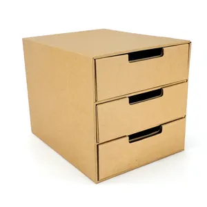 Изготовленный на заказ логотип гофрированный картон бумага раздвижная мебель ящик для хранения одежды Подарочная коробка Упаковка