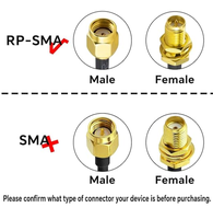 Câble d'extension d'antenne WiFi LMR100 RP-SMA mâle vers RP-SMA femelle pour caméra mobile extérieure