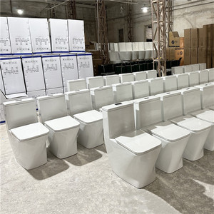 <span class=keywords><strong>Inodoro</strong></span> Cuadrado de Diseño Nuevo, Blanco, con Sifón en Forma de S, de Una Pieza, Cerámico, Sanitario, para Baño - Product Image 2