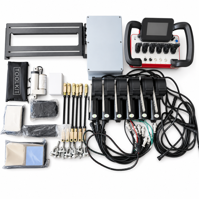 Industrial Hydraulic Wireless Radio Remote Controller with Proportional Joystick for Truck Crane