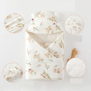 חיתול רך ונושם מכותנה אורגנית מבמבוק לתינוקות, שמיכת עיטוף מוסלין לתינוקות, שקי שינה לתינוקות - Product Image 6