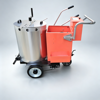 Machine de marquage routier à peinture froide manuelle, largeur 20 cm, pour la délimitation des zones de sécurité en usine