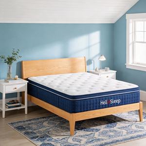 Precios Razonables, Colchones de Espuma Viscoelástica con Bobinas Enrolladas Individualmente para Mayor Comodidad, Colchón de Tela Tejida para Venta Directa de Fábrica - Product Image 1