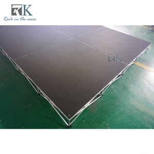 1.22m x 1.22m Modular Stage Platform Quick Install Black Non-slip Stage - Product Image 5