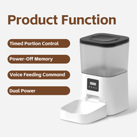 Comedero Automático para Gatos, Dispensador de Agua Inteligente para Mascotas, Comedero Digital de Acero Inoxidable con Sistema Antiobstrucción, Fácil de Limpiar, para Uso Doméstico