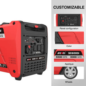 Générateur onduleur compact insonorisé 5,5 kW 6 kW avec démarrage à distance, double carburant, générateur de secours 5 kVA 6 kVA - Product Image 5