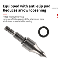 Pointes de flèches de carabine à visser en acier au carbone 8,8 mm, 125 grains, pour flèches et fusils à flèches, vente en gros