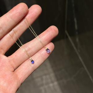 Collar de Plata de Ley S925 con Colgante y Dije de Corazón de Diamante Azul Glaciar Desolado, con Cadena de Lujo Ligero para Uso Diario - Product Image 5